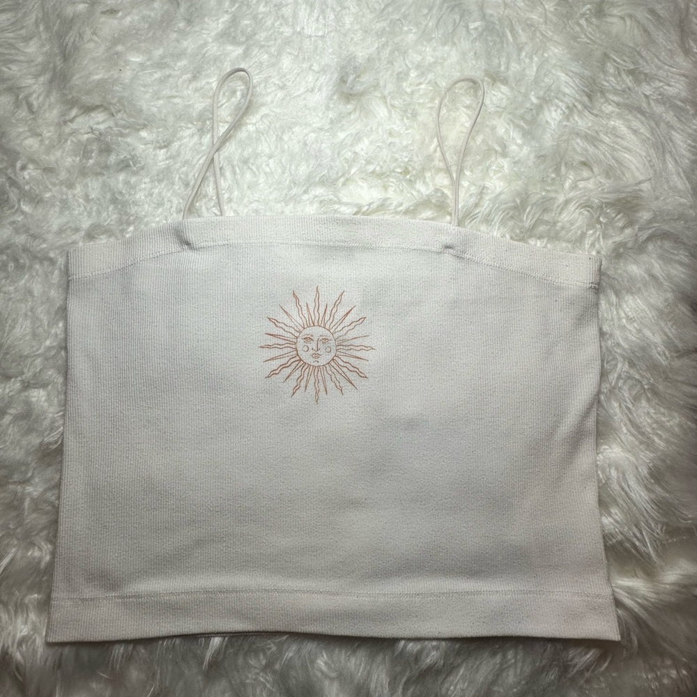 American Eagle White tank